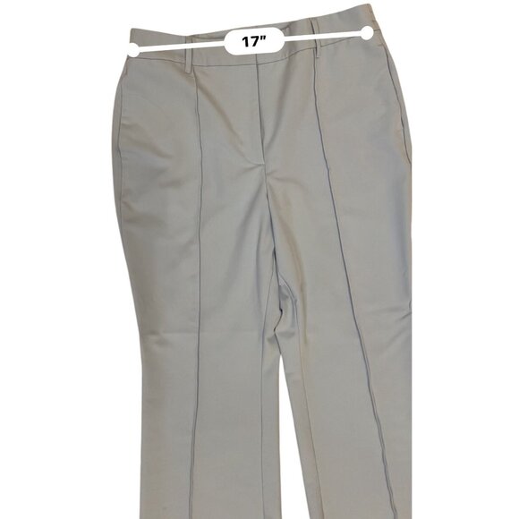 ladies Vintage Baby Blue Suit Lined Blazer Wide Leg Pants Single Button stretch - Picture 11 of 16